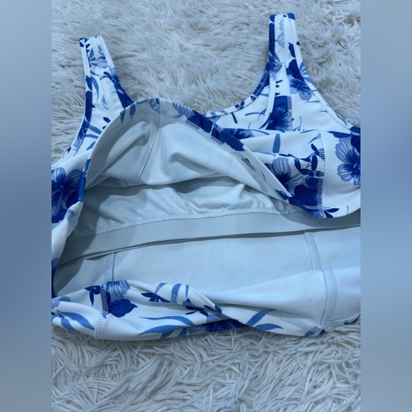 LoveshackFancy Indigrina Peplum-Hem Tank Top - Size XL - Picture 6 of 8